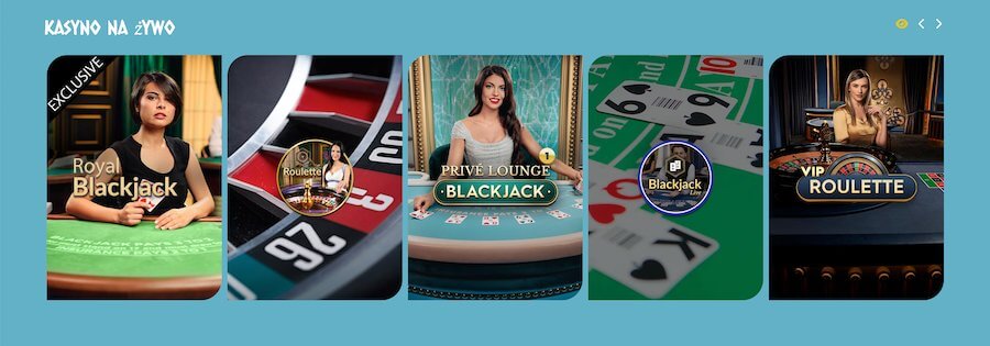 Some live games at Amon Casino.