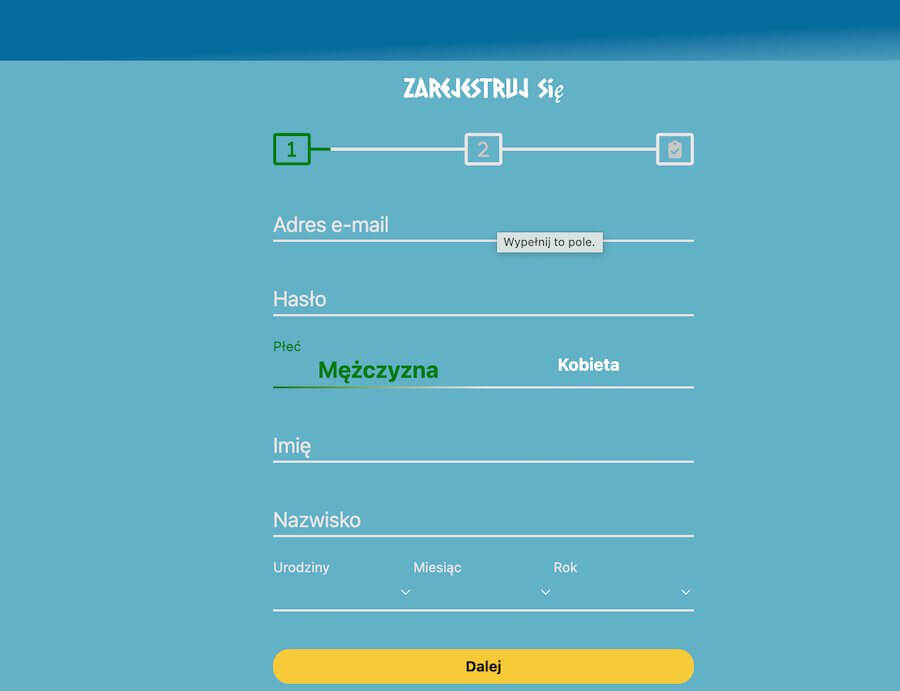 Amon Casino registration window.