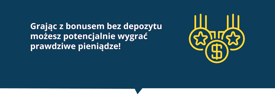 No deposit bonus - cash winnings