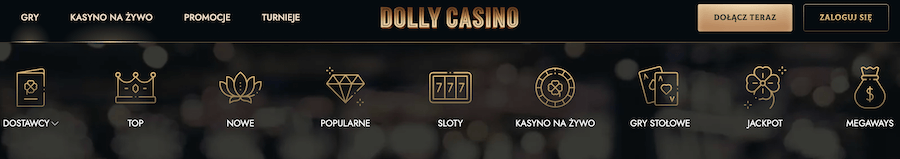 Dolly Casino Game Categories