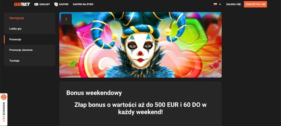 GGBet Weekend Bonus.