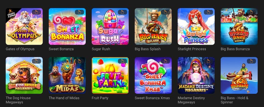 Example games at GGBet.