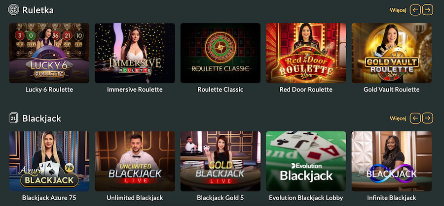 Live games at Lemon Casino.